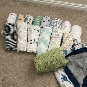 Baby boy blanket bundle